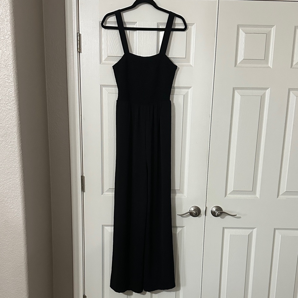 Elegant Black Wide Leg Jumpsuit